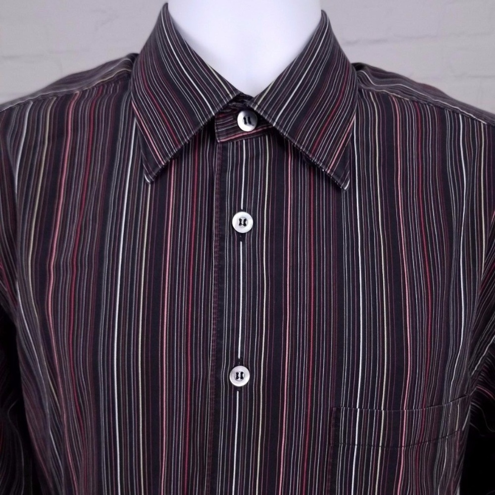 ERMENEGILDO ZEGNA Mens Long Sleeve 100%cotton Sz L